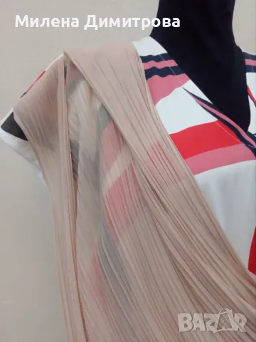 Дълга рокля от сатениран памук , снимка 4 - Рокли - 50066861