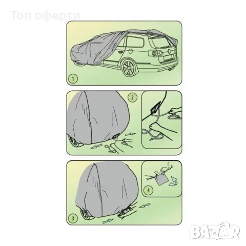 Покривало Kegel серия Mobile размер XL сиво за хечбек/комби, снимка 3 - Аксесоари и консумативи - 49335105