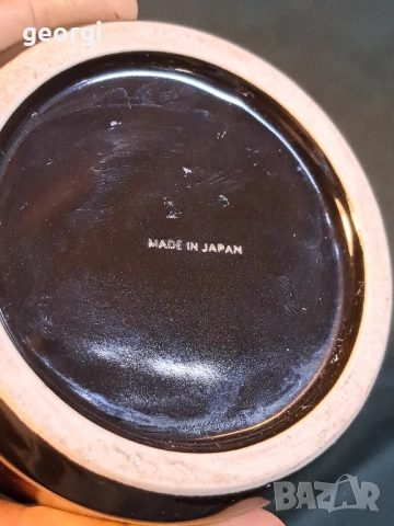 японска порцеланова ваза с флорални мотиви и позлата 27/2, снимка 7 - Вази - 51460821