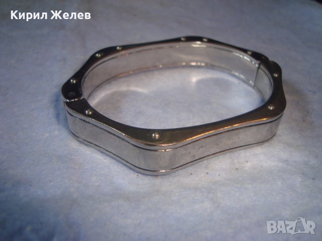 КРАСИВА СТИЛНА МАСИВНА ФЕШЪН - АРТ ОРНАМЕНТИРАНА ГРИВНА с ФАСЕТИРАНИ ЦИРКОНИ 27928, снимка 7 - Гривни - 37065272