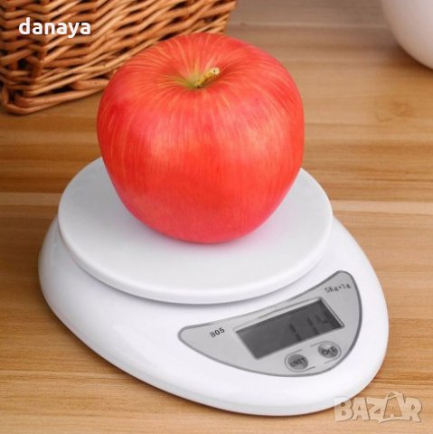 1275 Електронна кухненска везна с купа домакински кантар 5кг, снимка 2 - Други - 27849837