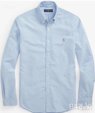 Оригинална мъжка риза Polo Ralph Lauren Oxford размер Л (Slim Fit)