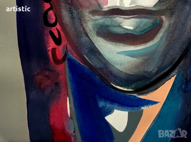 Дечко Узунов, живописен портрет на "Родопска невеста", снимка 6 - Картини - 52976492