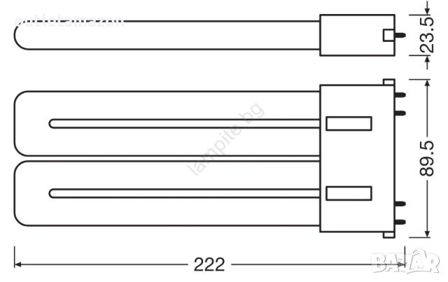 LED Флуоресцентна тръба 2G10/20W/230V 4000K - Osram, снимка 3 - Друга електроника - 52461801
