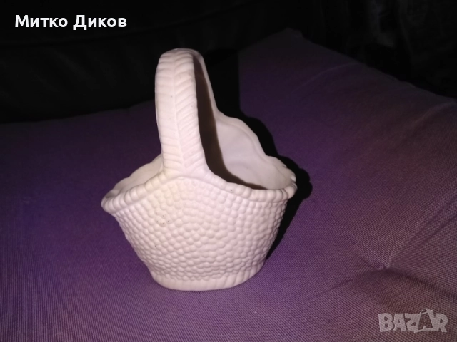 Кошничка рози керамика Н- 110мм и 90х61мм отлична, снимка 3 - Декорация за дома - 51554166