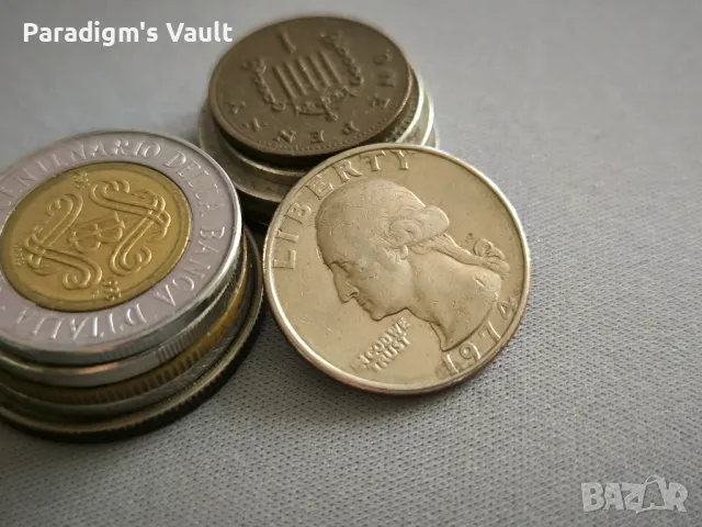 Монета - САЩ - 1/4 (четвърт) долар | 1974г., снимка 2 - Нумизматика и бонистика - 47487749