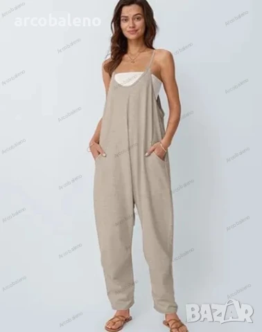 Дамски ежедневен гащеризон с тиранти, 4цвята , снимка 6 - Гащеризони - 51252832