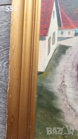 Картина масло - пейзаж 1945 год., снимка 9 - Картини - 43785469