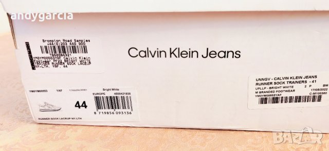 Calvin Klein Jeans Runner Sock Laceup чисто нови маратонки 44-Tи номер 28см ОРИГИНАЛНИ в кутия , снимка 4 - Маратонки - 43285101