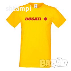Мъжка Тениска Ducati Лого,състезание, Писта,Дукати, снимка 4 - Тениски - 36998821
