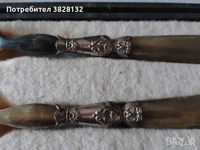прибори за сервиране от рог, снимка 4 - Антикварни и старинни предмети - 51376740