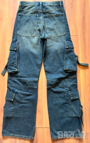 Тъмно сини дънки от Bershka , снимка 2 - Дънки - 52282001