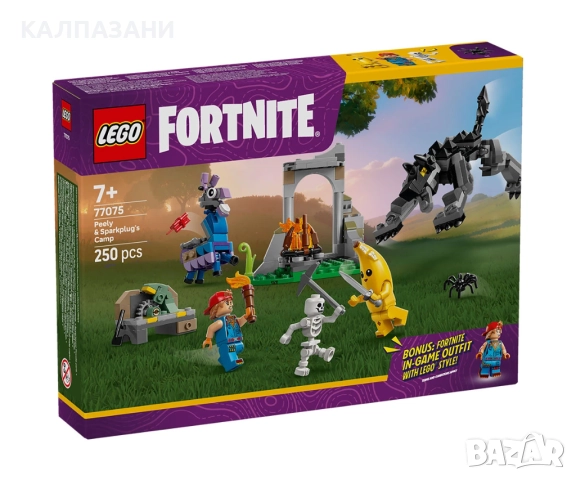 LEGO® Fortnite 77075 - Лагерът на Peely и Sparkplug