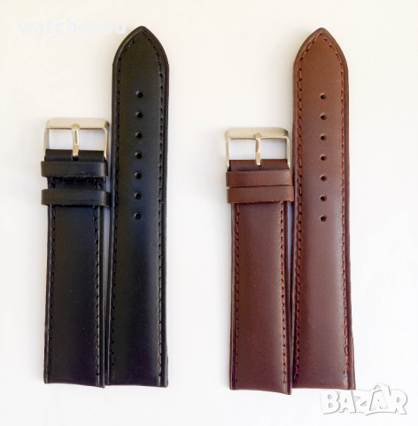 НОВА КАФЯВА КАИШКА ЗА ЧАСОВНИК ОТ ЕСТЕСТВЕНА КОЖА. КАФEВИ КАИШКИ ЗА ЧАСОВНИЦИ KAFIAVA KAISHKA , снимка 3 - Каишки за часовници - 36120125