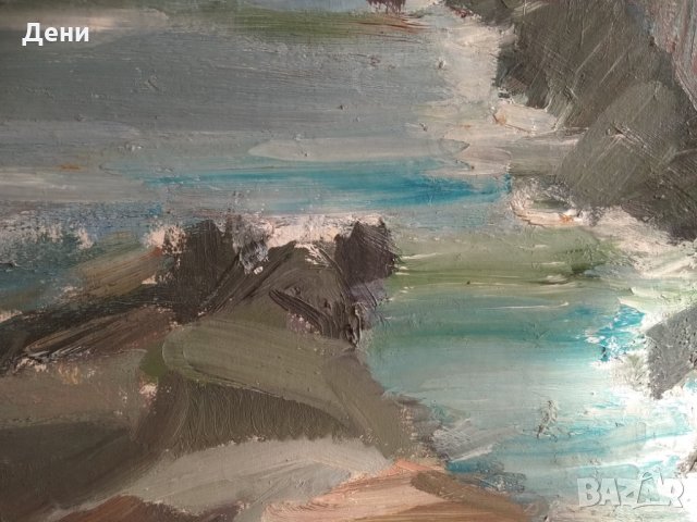 Картина "Пейзаж от Генуа", снимка 3 - Картини - 26899518