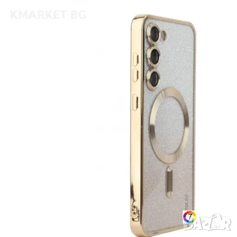 Samsung Galaxy S25+ 5G ENKAY Glitter Plated/ MagSafe TPU Удароустойчив Калъф и Протектор, снимка 1 - Калъфи, кейсове - 49124467