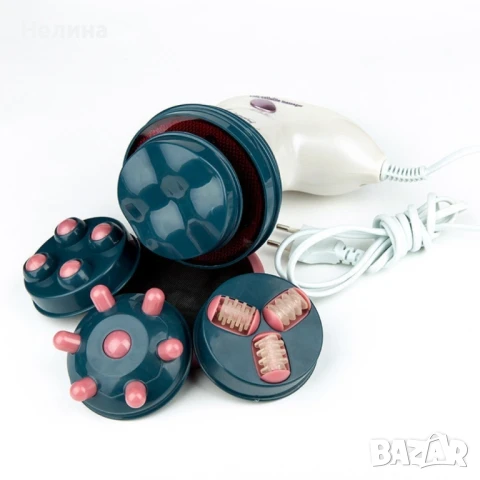 Инфрачервен антицелулитен масажор / Мощност: 5W /‎ Напрежение: 24V / Четири сменяеми масажни глави, снимка 7 - Други - 50900802