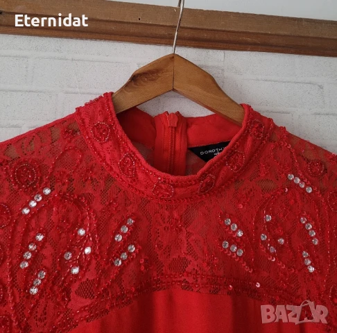 Официална червена рокля DOROTHY PERKINS , снимка 4 - Рокли - 50634720