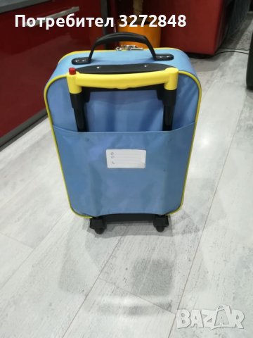 Детски куфар с колелца и телескопична дръжка - Миньоните, снимка 3 - Куфари - 38815569