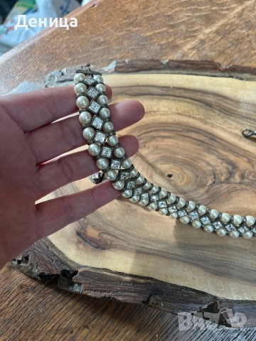 Невероятно красиви🥰 Купих я за огърлица, но се оказа, че е декорация за коса ♥️ Перли, кристали, ме, снимка 9 - Бижутерийни комплекти - 52634716