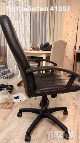 Офис стол кожен , снимка 5 - Столове за офис - 52829137