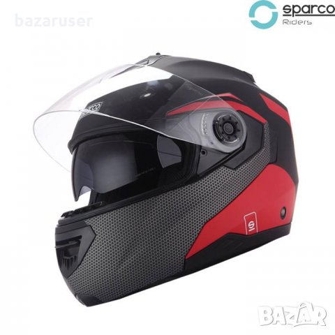 Каска за Мотор Sparco SP 505 RED/BLACK Mат S(55-56 см),M(57-58см),L(59-60см),XL(61см),