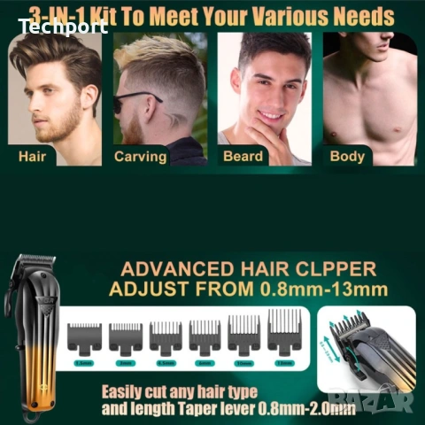 VGR V-644 Професионален комплект за подстригване 3 в 1, снимка 2 - Машинки за подстригване - 53588726