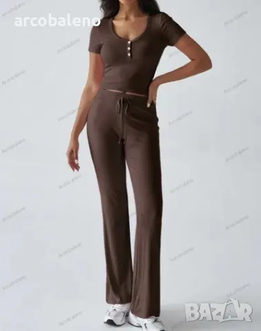 Дамски Y2K ежедневен комплект от две части, 4цвята , снимка 2 - Комплекти - 49416147