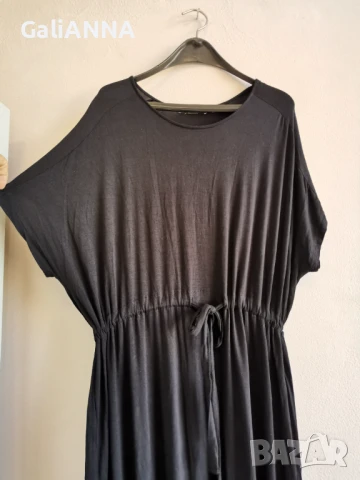 ДЪЛГА СТРАХОТНА ЧЕРНА РОКЛЯ 3XL, снимка 5 - Рокли - 50927076