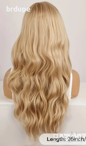 Дълга руса перука на вълни 66 см., снимка 6 - Аксесоари за коса - 51361711
