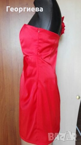 Червена официална рокля ПРОМОЦИЯ🌹👗 S,M 🌹👗арт.217 , снимка 3 - Рокли - 26728385