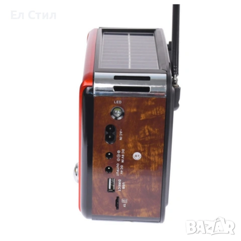 Преносимо ретро радио Golon с Bluetooth и соларен панел - мощен звук и дълъг живот на батерията, снимка 5 - Радиокасетофони, транзистори - 53566985