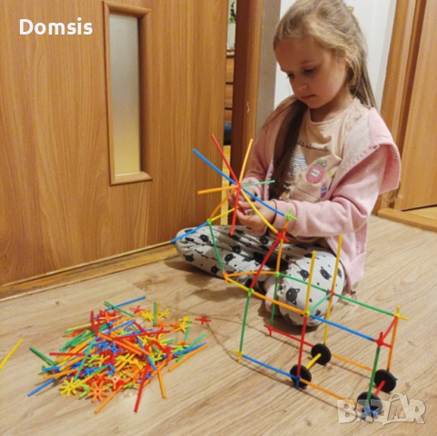 Игра със Сламки за Строене - Domsis, снимка 2 - Конструктори - 44860844
