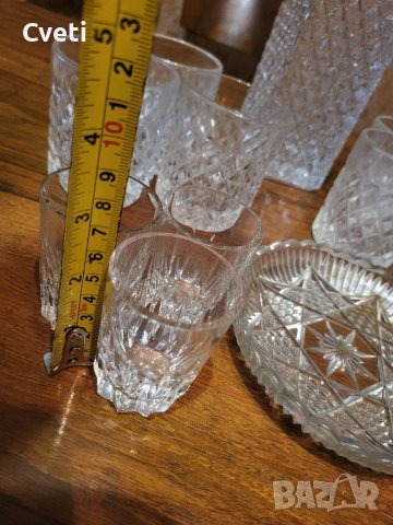 Кристален комплект шише и чаши, снимка 9 - Сервизи - 38039428