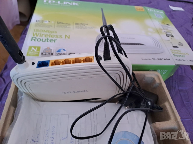 Рутер TP-LINK Wireless с адаптор, снимка 3 - Рутери - 53414612