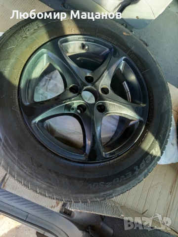 Продавам 4 бр. алуминиеви джанти със зимни гуми , снимка 3 - Гуми и джанти - 53241639