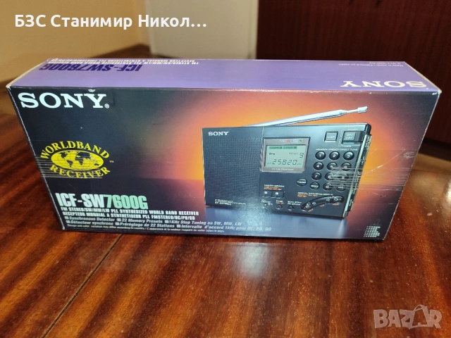 Радио Sony ICF-SW7600G FM Stereo/SW/MW/LW PLL World Radio., снимка 15 - Радиокасетофони, транзистори - 53196088