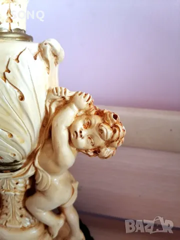 Невероятно Красив Свещник-Ангелчета, снимка 5 - Антикварни и старинни предмети - 49523096