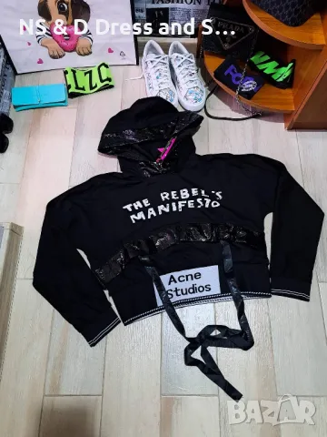 Дамска атрактивна блуза с качулка , снимка 2 - Суичъри - 38382165