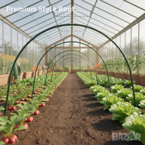 Опора за оранжерия тип арка - издръжлива стомана с полиетиленово покритие, снимка 5 - Други стоки за дома - 53592511