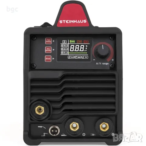 НОВ Инвертор за заваряване с флюсова тел с MIG/TIG/MMA поток Steinhaus Dual PROFESSIONAL 130 A, снимка 7 - Друга електроника - 50291016