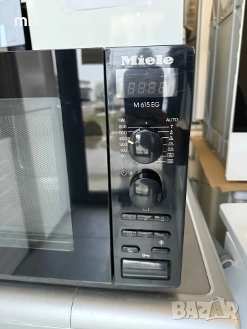 Черна микровълнова печка МИеле , снимка 3 - Микровълнови - 53356811