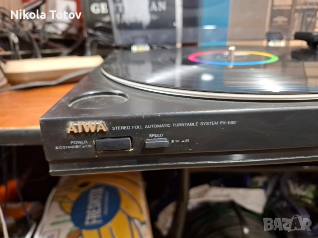 Продава се грамофон Aiwa PX-E80. , снимка 2 - Грамофони - 53541933
