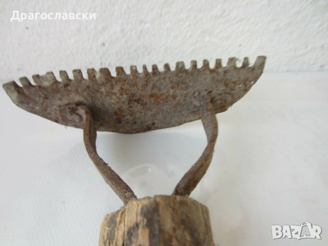 Стар хамут за кон / магаре, гребен за кон, за декорация, механа  заведение, от чекрък - колело, снимка 11 - Други - 42895472