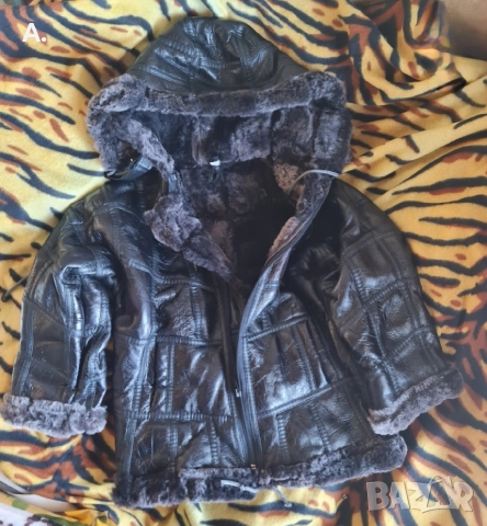 Детско кожено яке-кожух