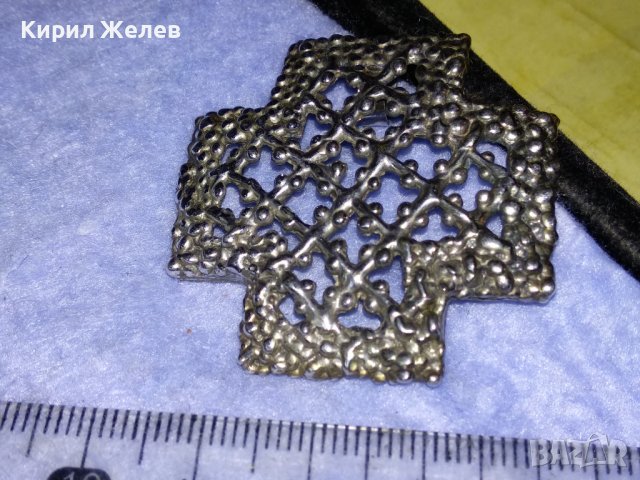 АЖУРЕН СРЕБЪРЕН ВИНТИДЖ - АРТ КРЪСТ МАРКОВО СРЕБРО 925 МАЙСТОРСКА ДИЗАЙНЕРСКА ИЗРАБОТКА 27661, снимка 16 - Колиета, медальони, синджири - 40575192