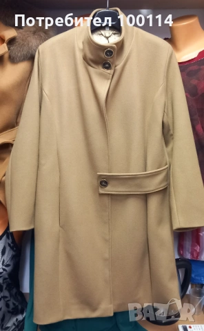 Дамско елегантно палто от кашмир или вълна, снимка 3 - Палта, манта - 52576892