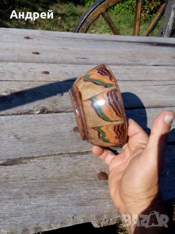 Старинна керамична паница #4, снимка 5 - Антикварни и старинни предмети - 27185700