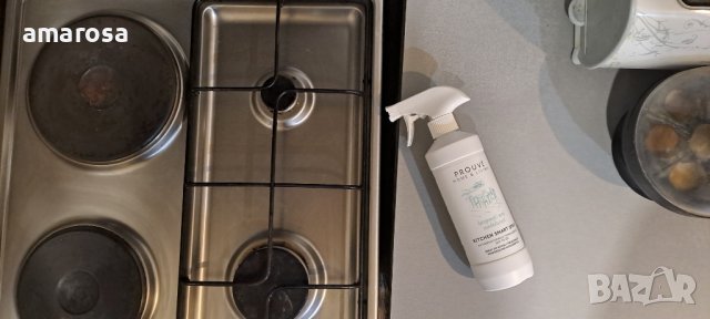 Спрей за почистване и грижа за кухненски повърхности + подарък мостра на парфюм