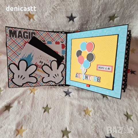 Ръчно изработен албум Мики Маус , снимка 6 - Декорация за дома - 51300641